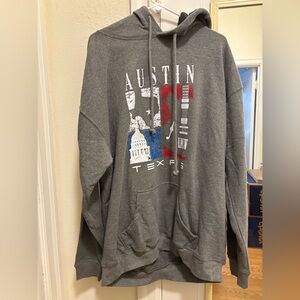 Austin Graphic Hoodie in Charcoal